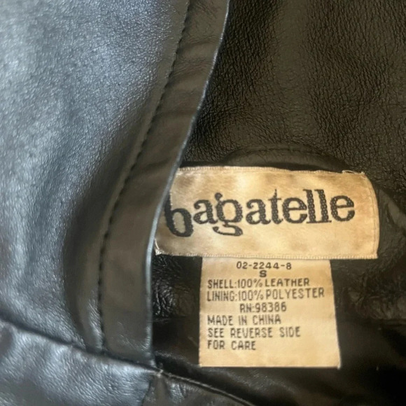 BAGATELLE leather jacket size small! - Picture 3 of 3